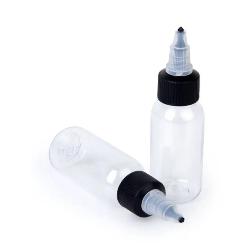 

30ml Tattoo Pigment Ink Bottles Twist Cap Empty Plastic Transparent Clear Bottle Supply Tool Permanent Makeup Paint Acc