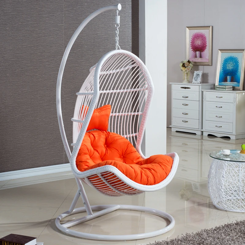 Outdoor wicker chair swing hanging baskets indoor courtyard dormitory