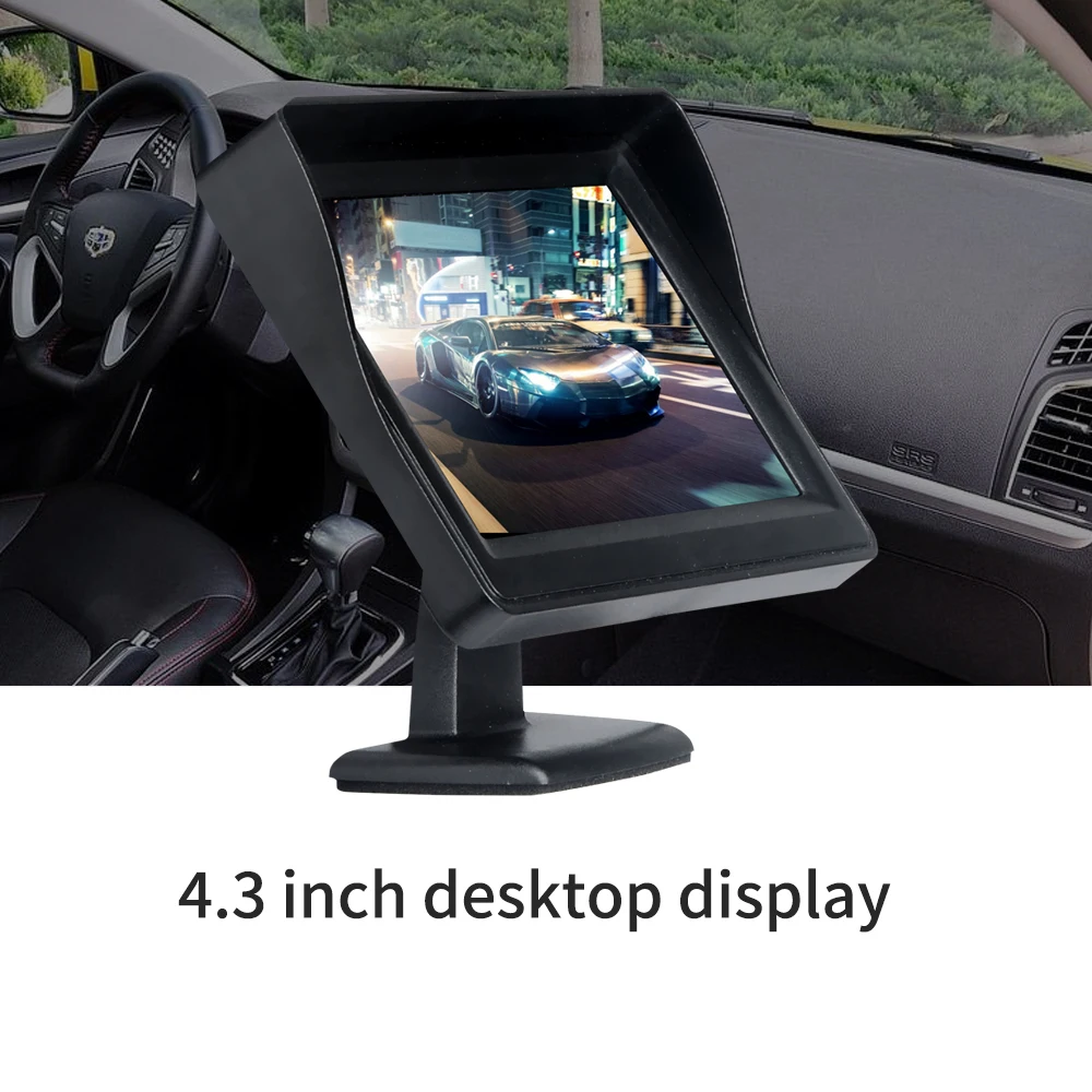 Зеркало заднего вида KKMOON 4 3 дюйма 480x234 12 В|car rearview monitor|rearview monitormonitor for camera |