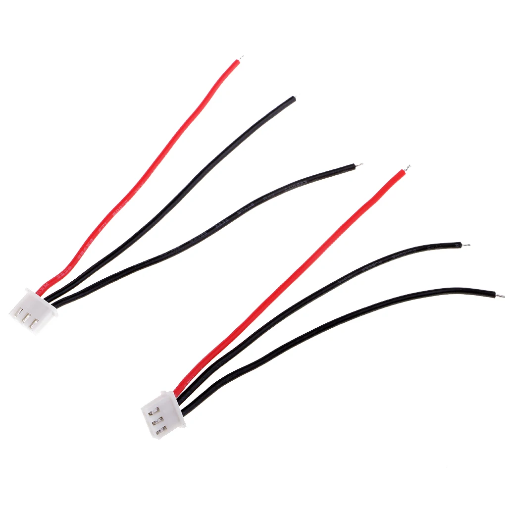 10pcs/lot 100mm Silicone JST-XH Balance Cable 22AWG for Lipo Lithium Battery