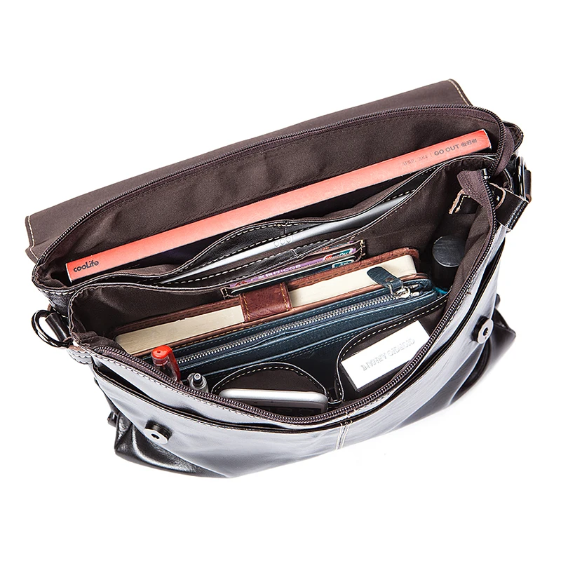 2019 Men Retro Briefcase Business Shoulder Bag Genuine Leather Handbag Bags Leather Laptop Messenger Bags Men's Travel Bags 7909 2019 Men Retro Briefcase Business Shoulder Bag Genuine Leather Handbag Bags Leather Laptop Messenger Bags Men's Travel Bags 7909