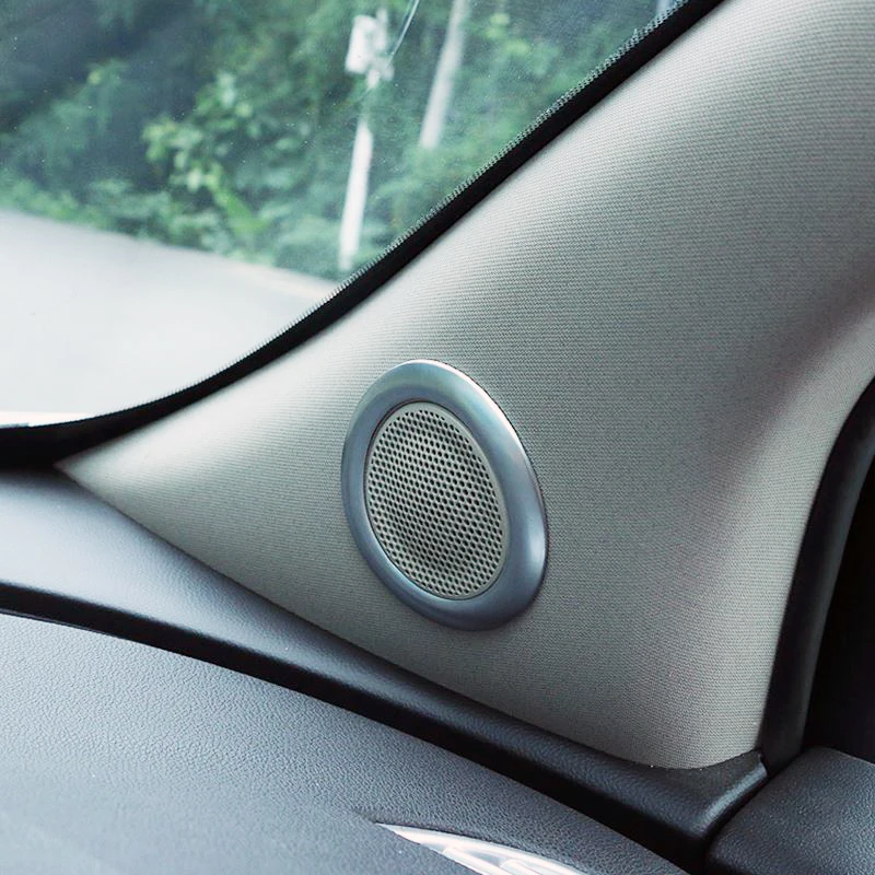 

ABS Car Styling Accessories Speaker Audio Ring Sides Decoration Trim Cover For Chevrolet Trax 2013 2014 2015 2016 2017 2018