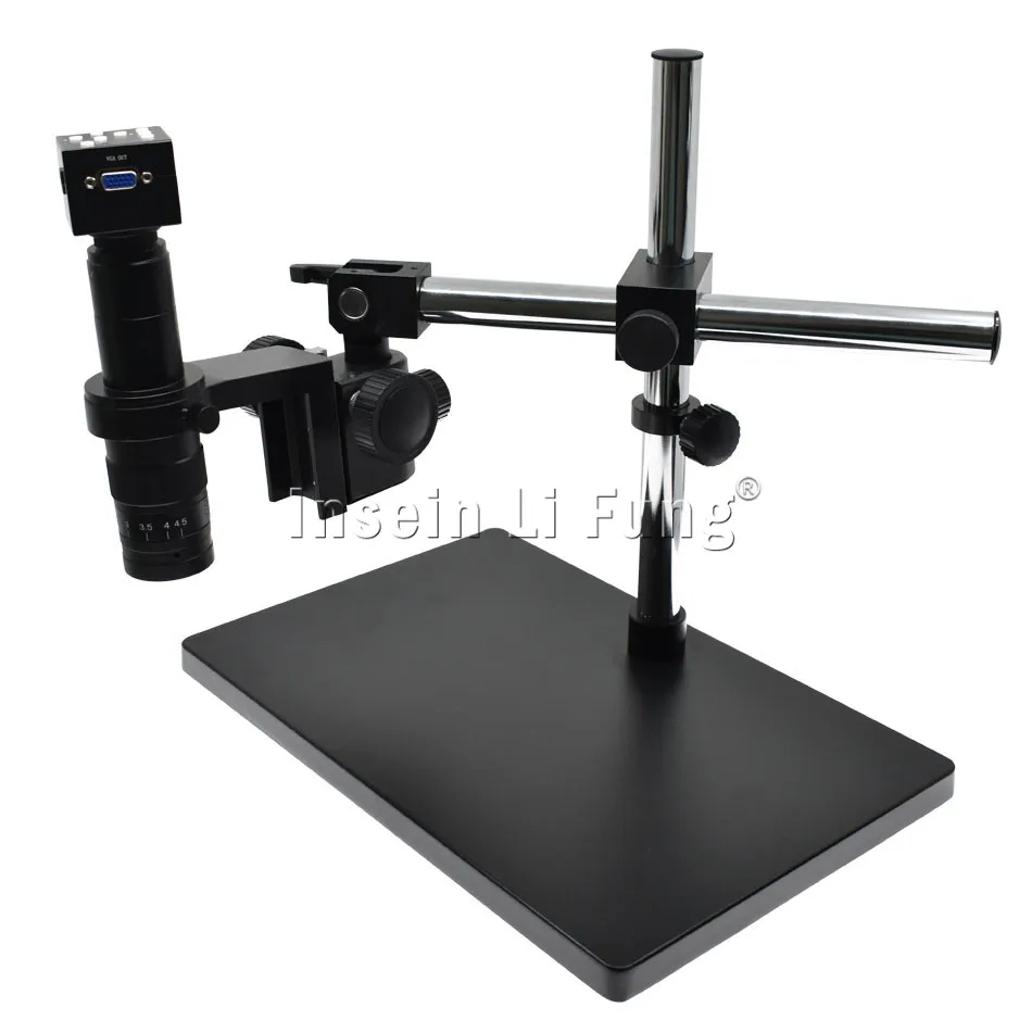 

2.0MP 1080P 30FPS VGA USB Output HD Microscope Camera TF Card Storage+10X-300X Zoom C-mount Lens+LED Light Source+Large Bracket