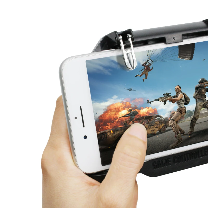  2000/4000mAh Pubg Controller Pubg Mobile Trigger L1R1 Shooter Joystick Game Pad Phone Holder Coolin