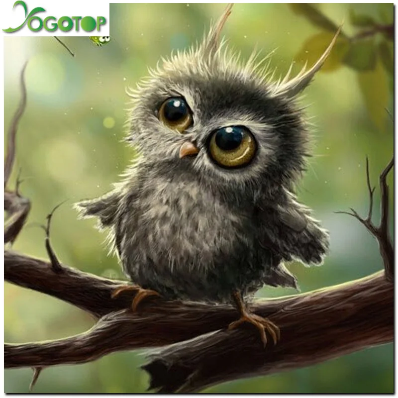 

3D Diamond Painting Cross Stitch Pattern 5D Diamond Embroidery Owl Mosaic Resin Full Drill Home Decor DIY Painting GT300