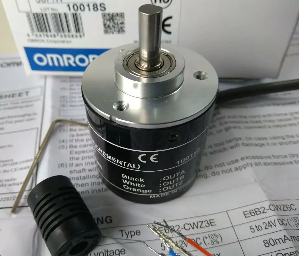 1x OMRON 40P инкрементный Поворотный энкодер 40p/r 5 24v DC E6B2 CWZ6C NPN|Контроллер двигателя| |