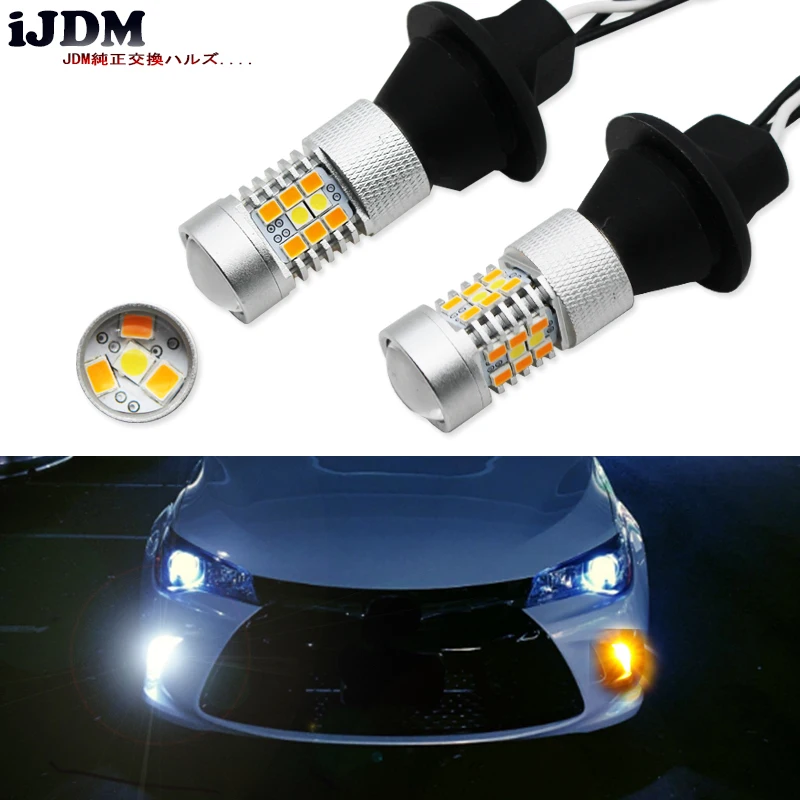 

iJDM CANBUS 7440 LED Daytime Running Lights/Turn Signal Lights Conversion Kit For 2015-up Toyota Camry LE SE or Special Edition