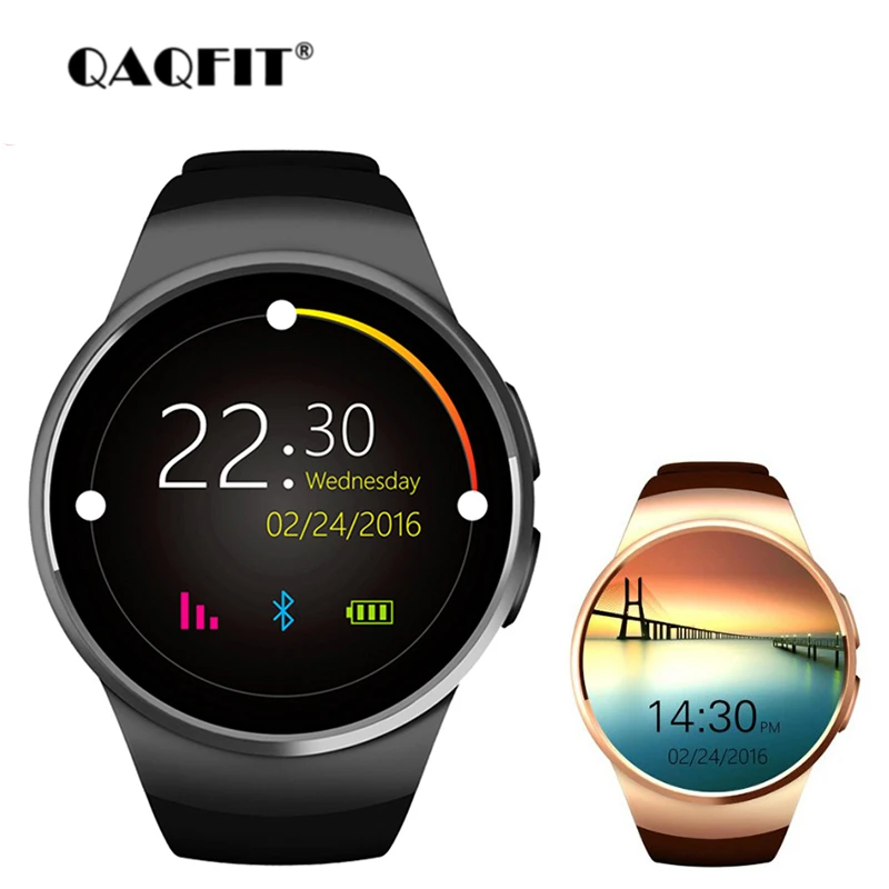 

KW18 Bluetooth Smart Watch Full Screen Support SIM TF Card Smartwatch Heart Rate Monitor Fitness Tracker for IOS Andriod Phone