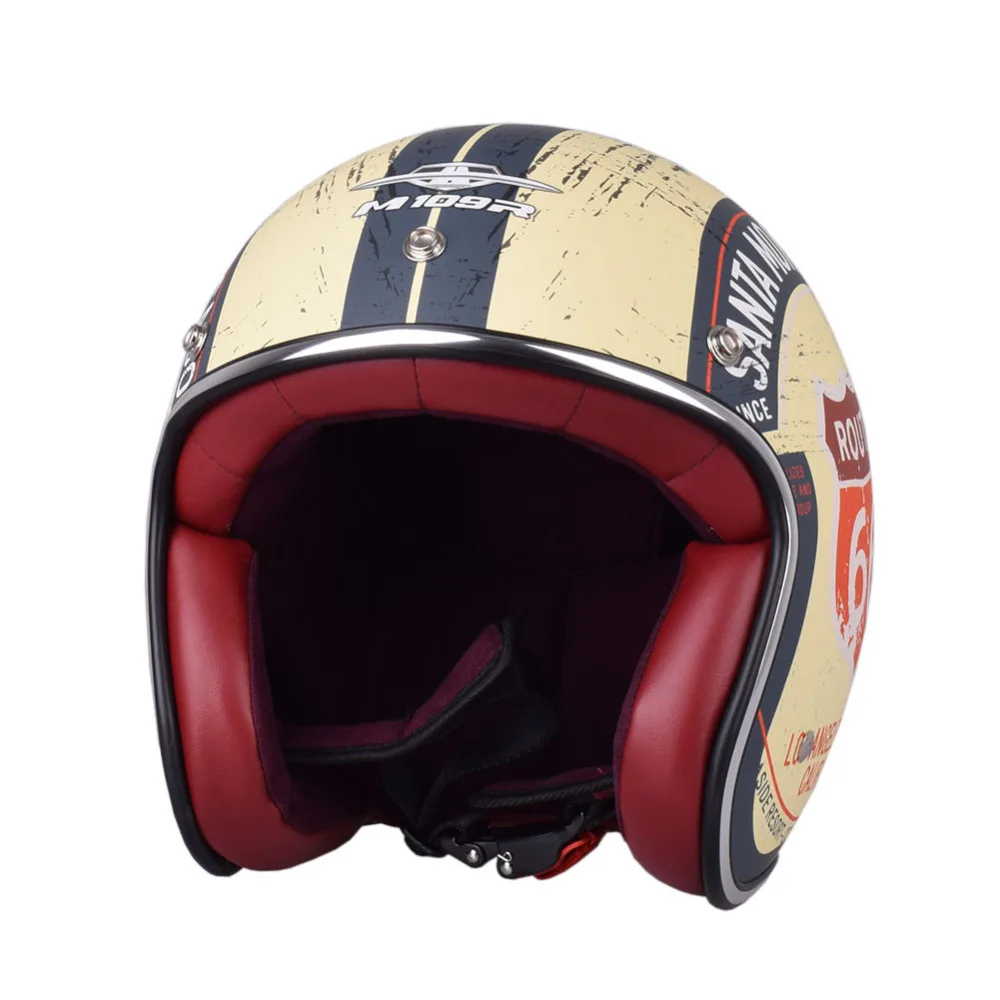 M109R мотоциклетный шлем винтажный с открытым лицом Половина Casco Ретро мото скутер Chopper Motocyklowy шлемы Kask M109R мотоциклетный шлем винтажный с открытым лицом Половина Casco Ретро мото скутер Chopper Motocyklowy шлемы Kask