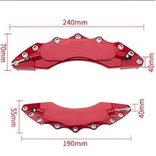 Универсальный тормозной декоративный чехол, высокое качество абс пластиковый тормозной суппорт крышка, переднее и заднее колесо