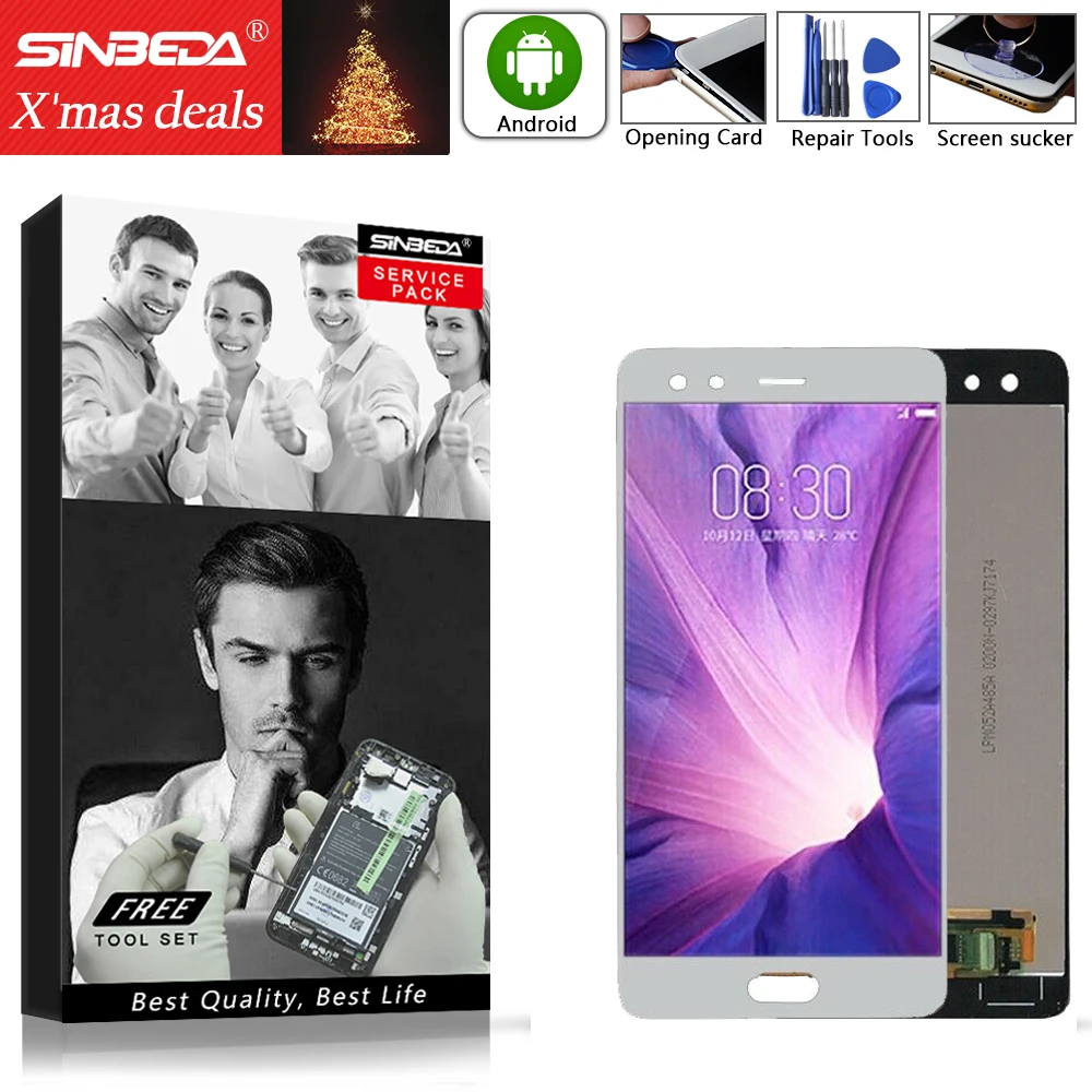 

For 5.2" ZTE Nubia Z17 Mini S NX589J NX589H LCD Screen Display Touch Screen Panel Digitizer For Z17 MiniS Display Replacement