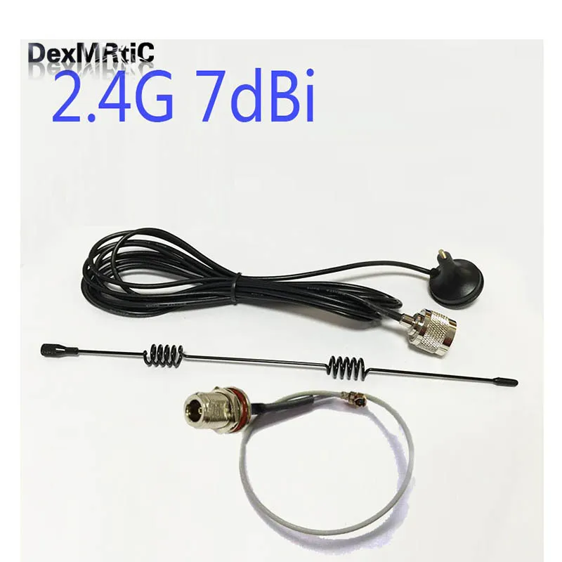 Wi-Fi антенна 2 4G 7dbi с высоким коэффициентом усиления Omni N разъем сигнала усиленный +