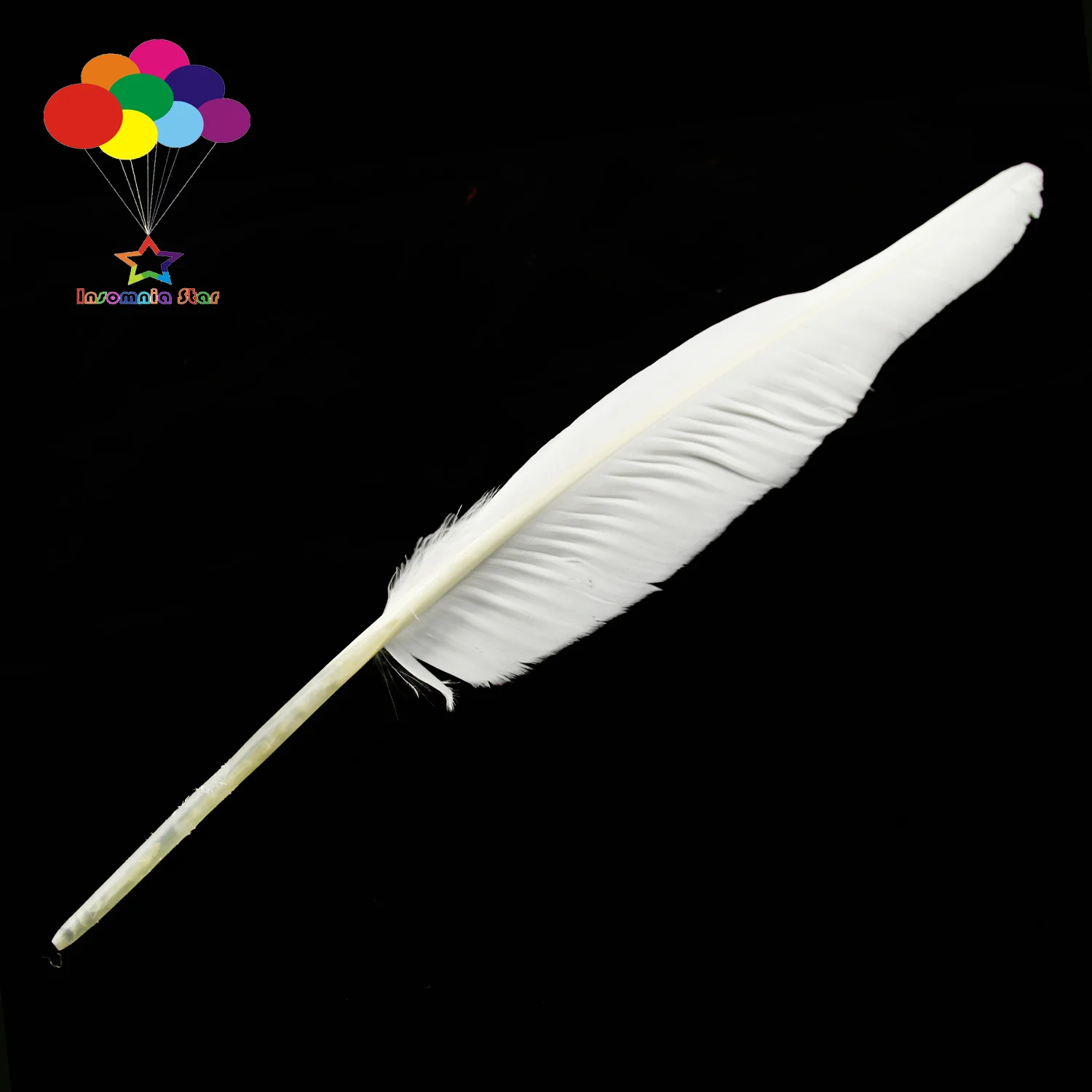 

10-100 pcs/lot Pure White Color 14-16inch Plumes Turkey Pointers Quill Large Feathers for Fashion Decorations