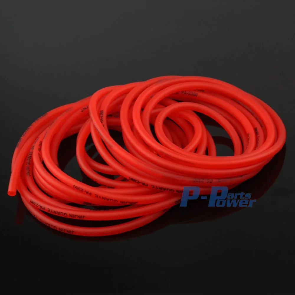 

10M Red Motorcycle Dirt Bike Fuel Gas Oil Delivery Tube Hose Line Petrol Pipe 5mm I/D 8mm O/D