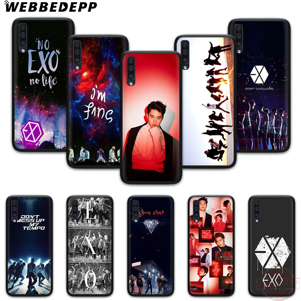 

WEBBEDEPP EXO Cool Soft Case for Samsung A3 5 6 7 8 9 J6 A10 A20 A30 A40 A50 A60 A70 M10 M20 M30 M40