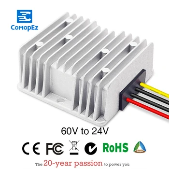 

Power Supply Converter DC/DC Step-down 60V to 24V 3A Waterproof Control Car Module Low Heat Auto Protection power Converters