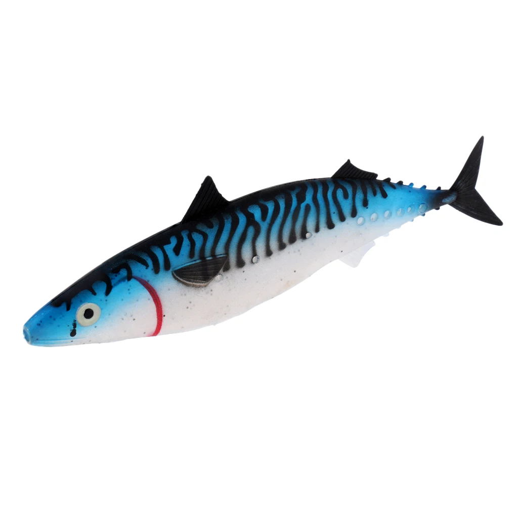 PVC Life-like Soft Baits Simulate Hollow Fish Lure Big Size Deep Sea Fishing Lures 29cm Big Size Game Lure