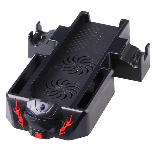 Best Offers New Iron man design 3 in 1 Cooling Fan Vertical Stand Holder Dual Charging Stand Dock Cooler fan for Xbox One Console Xboxone