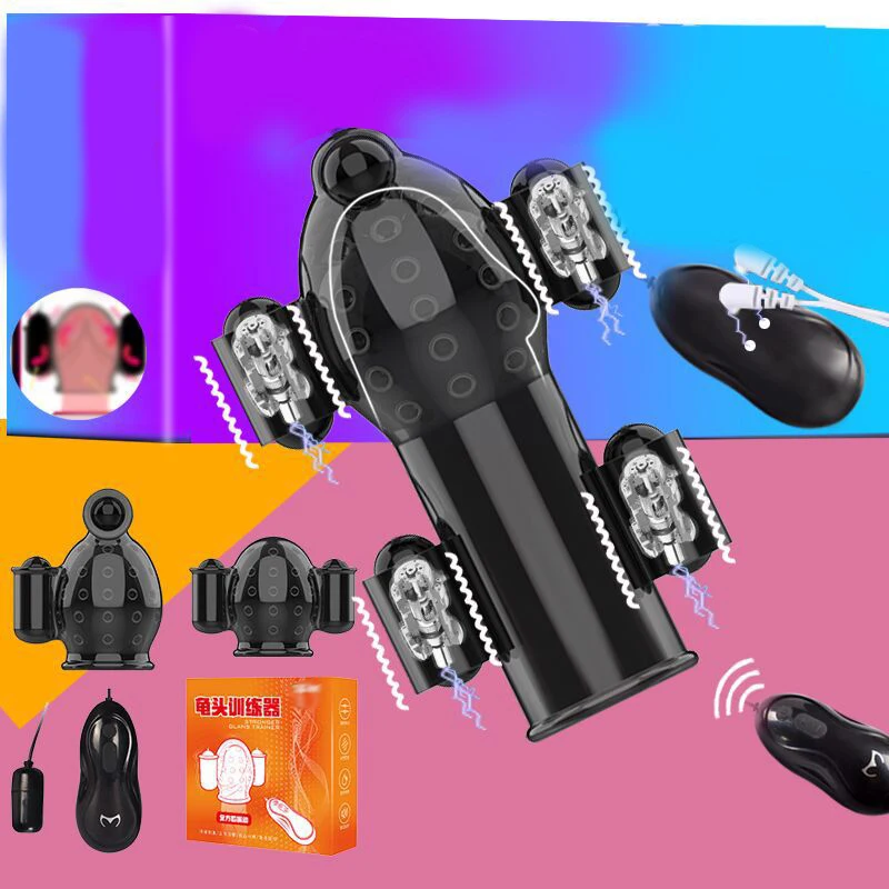 5 Vibrating Men Penis Extender Glans Exerciser Sleeve Erectile Stimulate Vibrators Masturbators Bullet Vibrator Sex Toys for Man | Красота и