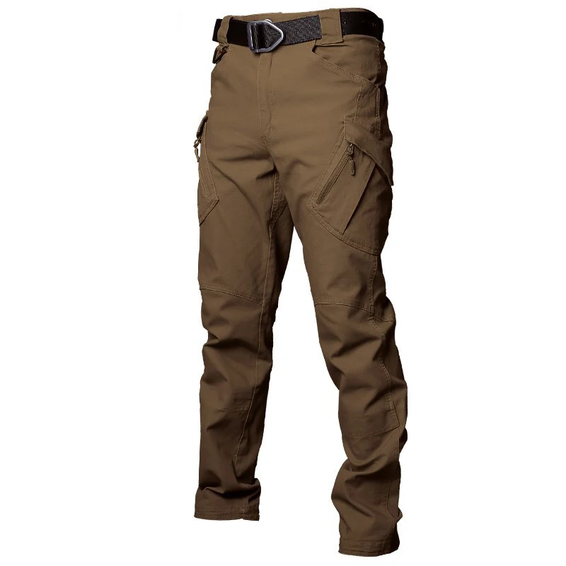 Refire gear, мужские городские тактические штаны, военные брюки-карго, специальные армейские военные брюки, мужские повседневные хлопковые рабочие Брюки с карманами - Цвет: Brown