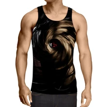 Новинка года, Мужская модная летняя майка для фитнеса с аниме Наруто, мужские 3d костюмы Наруто для мальчиков, Забавный Повседневный Топ на бретелях R2962