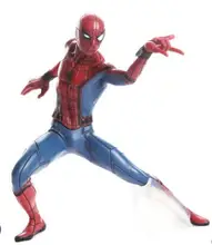 Spiderman combat style desktop model used as a gift for students free shopping