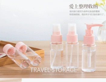 

by ems or dhl 200sets 5pcs/set Travel Packing Bottle Press Bottle Empty Silicone Lotion Shampoo Bath Container