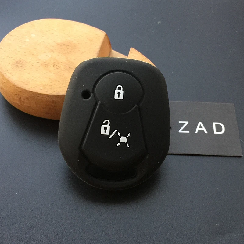ZAD силиконовый для ключа автомобиля чехол-Брелок чехол для Ssangyong Actyon Kyron Rexton 2 кнопки дистанционного ключа кожи куртка брелок автомобиля-стиль