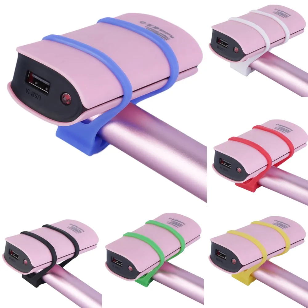 

2pcs Bicycle Cycling Silicone Elastic Strap Bandage light lamp Mount Holder Free Shipping