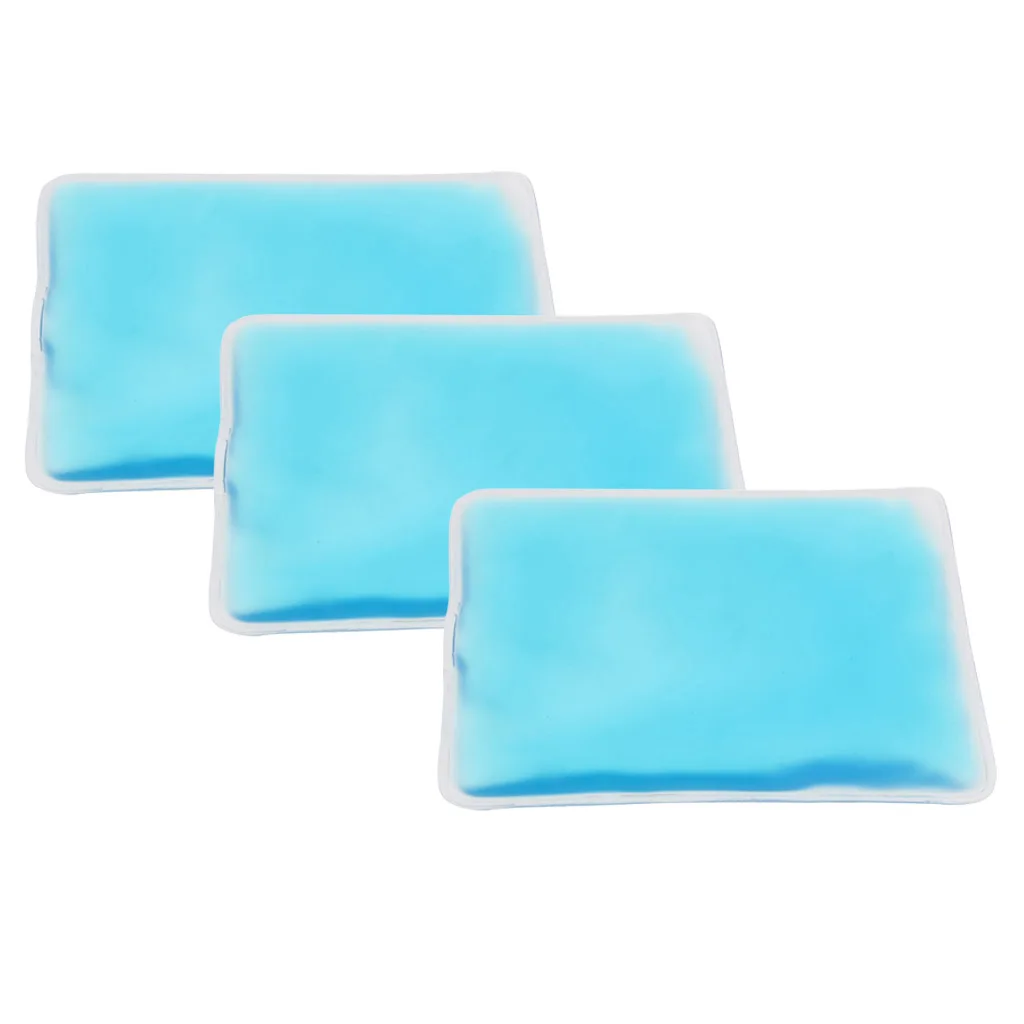 3 шт. квадратный многоразовый гелевый пакет для льда мешок для холодного, горячего для терапии обезболивания