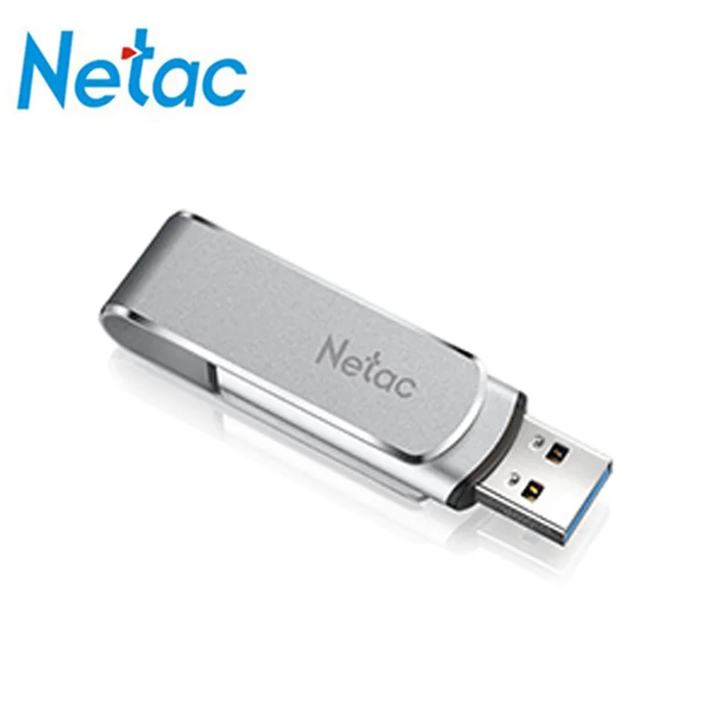 Дешевый Netac USB Flash Drive флешки animado памяти 128 ГБ флэш накопитель серебристого металла cle usb 3,0 Флеш накопитель логотип Водонепроницаемый