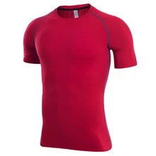 Мужская футболка для бега, быстросохнущая футболка для бега, Мужская футболка для бодибилдинга, быстросохнущая компрессионная футболка, Мужская футболка для бега, Спортивная футболка