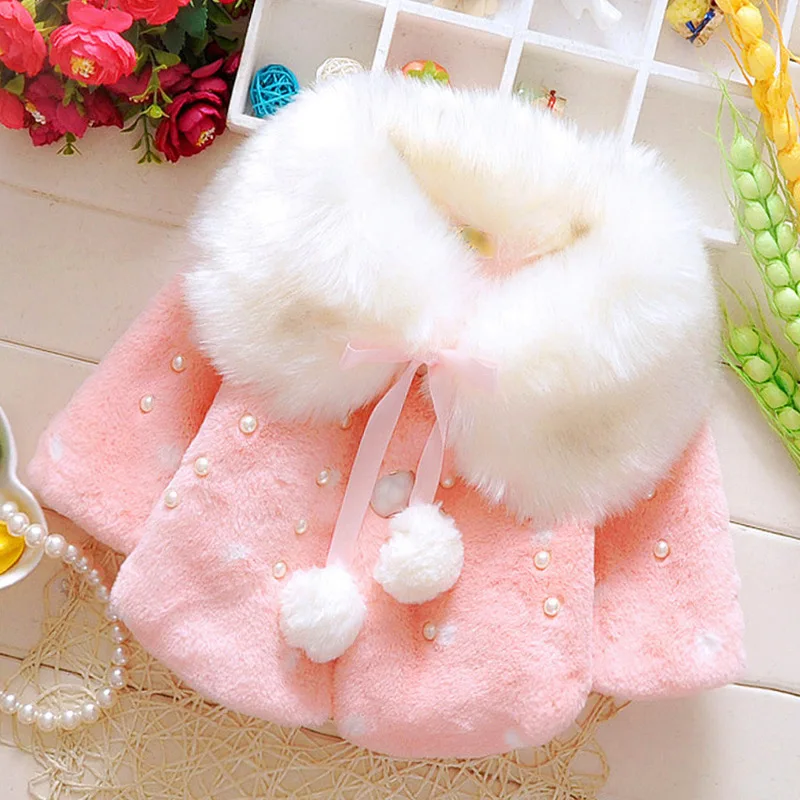 

Adorable Baby Autumn/winter Cloak Children's Cape Child's Winter Coat Extra Thick Overcoat Go Out Windproof Baby Girl Jacket
