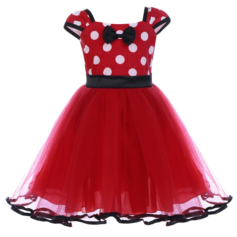 Kids Baby Girls Dress cute Minnie mouse Rose Hooded Top Hoodie Clothing 1-6Y