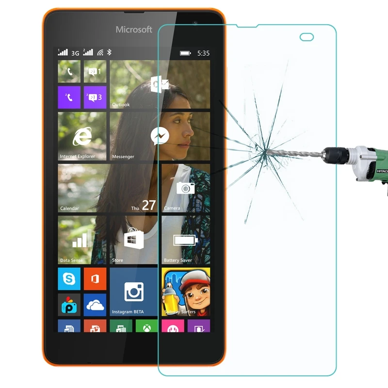 

For Microsoft Lumia 640 XL 640 535 0.26mm 9H Surface Hardness 2.5D Explosion-proof Tempered Glass Screen Film