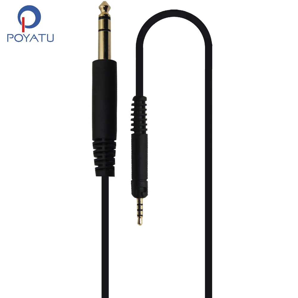 Сменный кабель POYATU 6 35 мм на 2 5 для наушников Sennheiser HD518 HD558 HD598 HD 598 CS SR SE шнур 10 футов 3