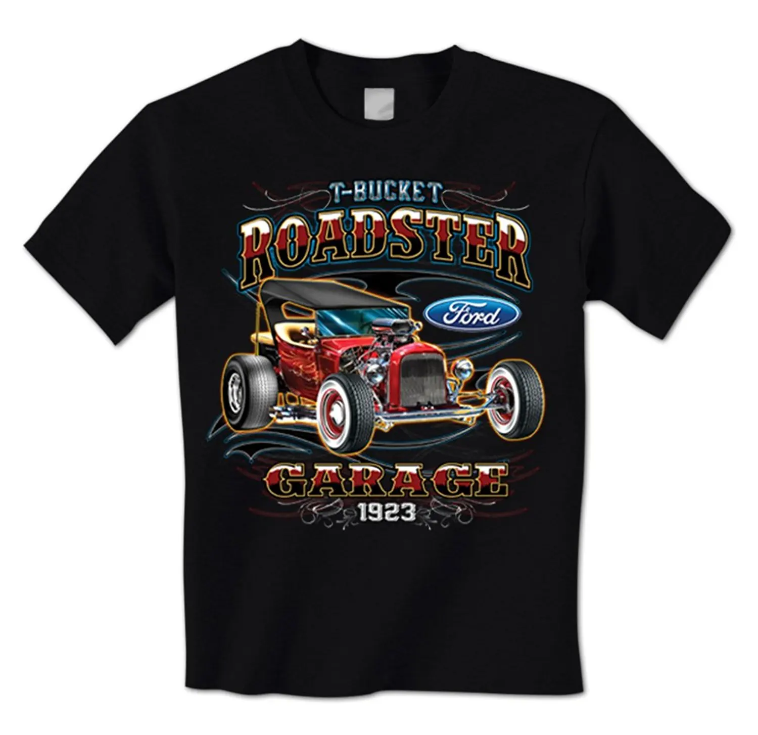 T Shirt Printing 100% Cotton O Neck Short Sleeve Ford T Bucket Roadster ...