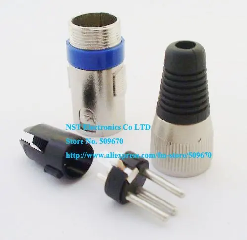

Free Shipping /1pcs/ XLR Microphone 3Pin Plug Speaker Connector Adapter New