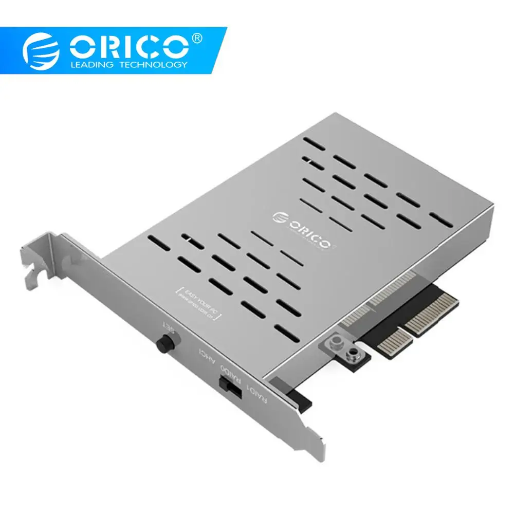  ORICO Desktop Disk Array Karte PCI-E M.2 SSD Edelstahl High-speed Raid Festplatte Expansion Karte R