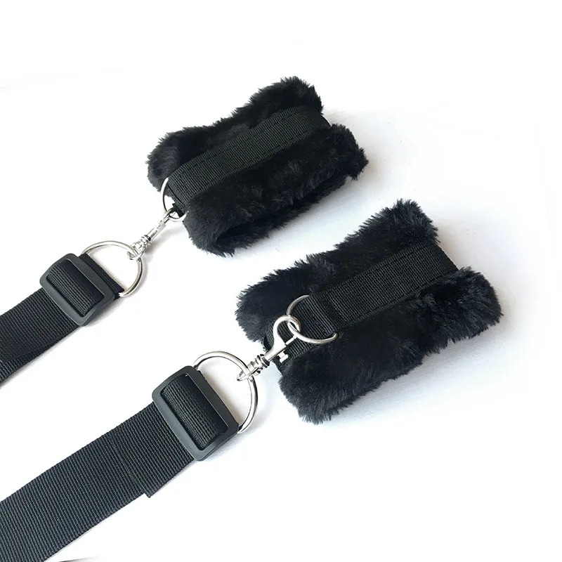  Adjustable Bed BDSM Bondage Handcuff Leg Open Restraints Neck Ankle Strap Kit slave Straps Erotic f