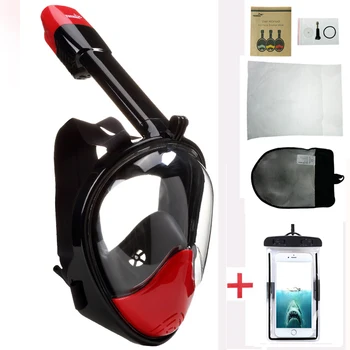 

Mask for Scuba Diving Full Face Snorkeling Mask Snorkeling Diving Equipment Diving Underwater Hunting Mask Tube for Swimming