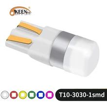 OKEEN 2 шт. 3D керамики T10 светодиодный W5W светодиодный лампы 194 168 Canbus Error Free авто лампа W5W огни автомобиля Супер яркие лампы 12V 6000K светодиодный