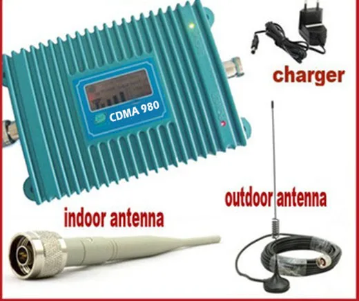 

70dB CDMA 980 10M Cable+Antennas,LCD display function CDMA 850Mhz phone signal booster 850Mhz GSM CDMA repeater signal amplifier
