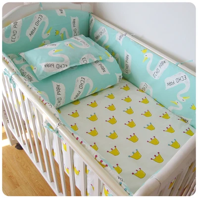 

Promotion! 9PCS Whole Set Baby Bed Cotton Newborn Baby Bed for Crib Bedding Set,4bumper/sheet/pillow/duvet