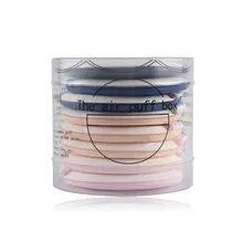 8 шт. основа для макияжа Пудра Косметическая круглая губка слоеные наборы для лица Инструменты конфеты цвета воздушные подушки затяжки Горячая