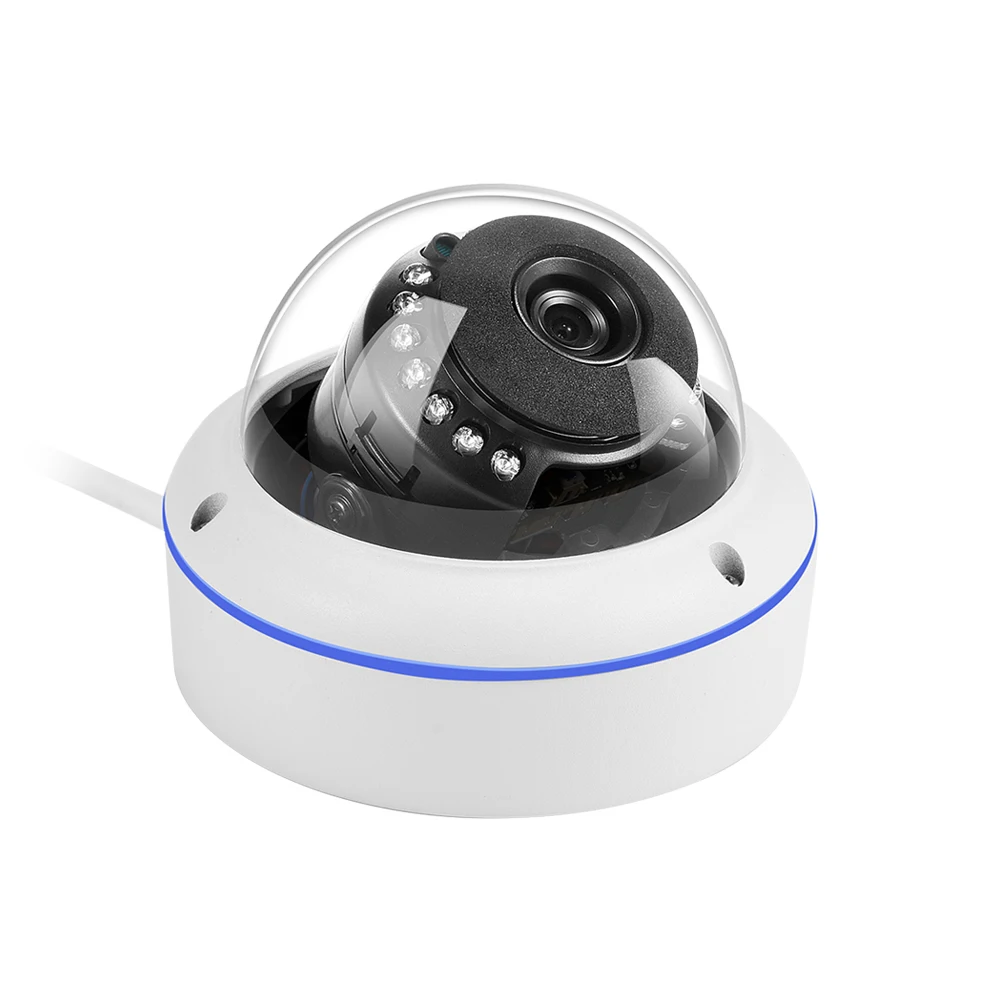 4MP 5MP 8MP IP купольная камера наблюдения белая широкоугольная сетевая CCTV Крытая