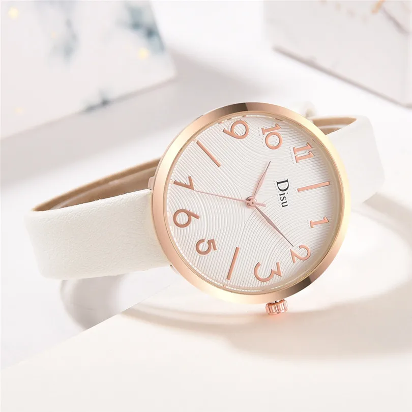 Luxury Fashion Lady Leather Belt Watch Creative Number Analog Quartz Watch Women Watches Bracelet Watch Ladied #4m19 (23)
