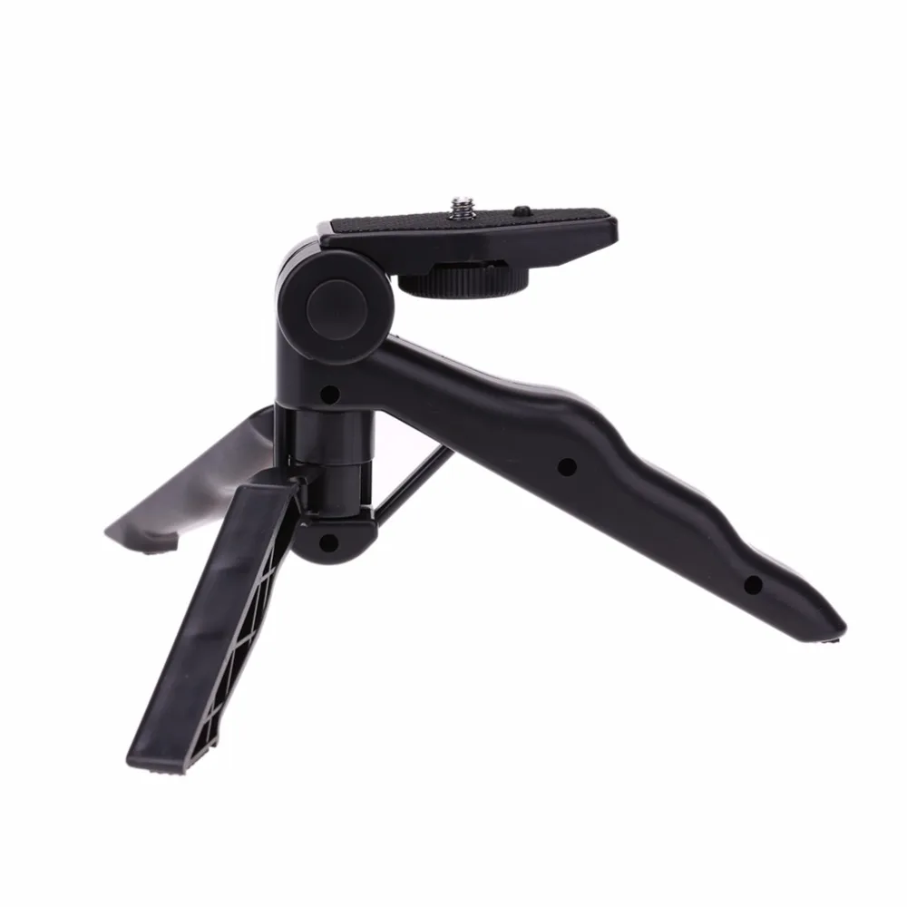 

Foldable Mini Desktop Tripod, Adjustable Digital Camera Holder Tripod Stand ,2 in1 Hand Held Grip + Mini Tripod for Camera