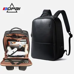 BOPAI многофункциональный USB зарядка Anti theft мужской рюкзак Водонепроницаемый ноутбук рюкзак 15,6 дюйма для подростка школьный рюкзак