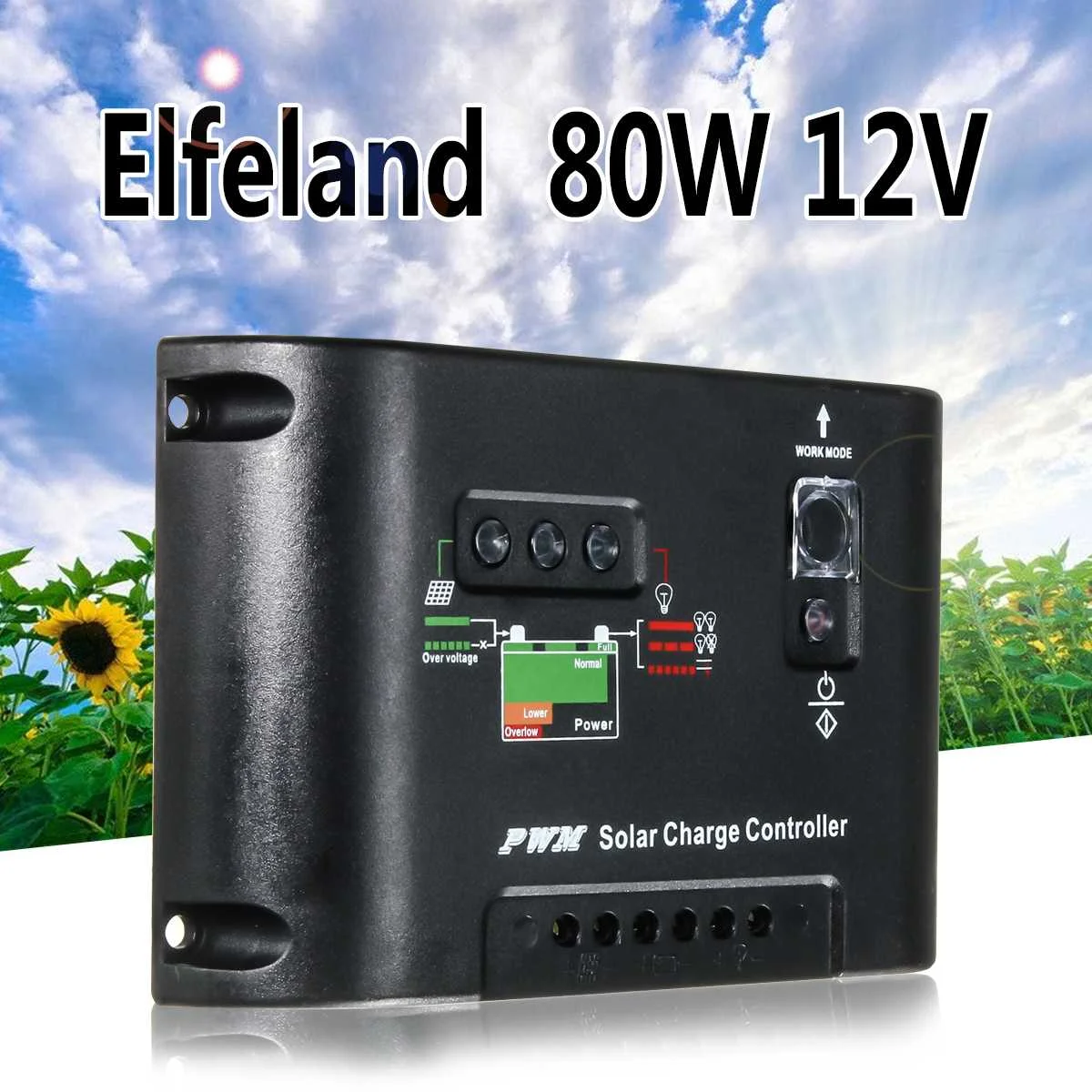 

20A 12V/24V PWM Solar Panel Regulator Charge Controller Digital LED display